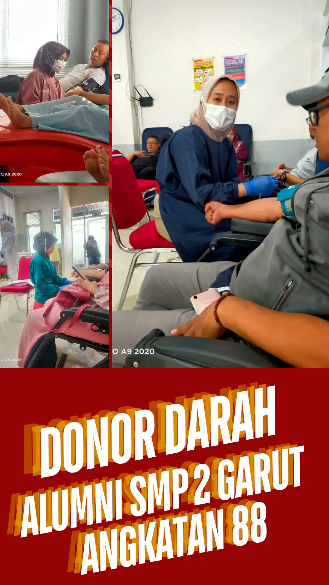 23 MEI  2026  UDD PMI Garut kerja bareng Alumni SMPN 2 Angkatan 88 Gelar donor darah